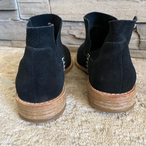 Clarks Edenvale Bella Black Suede Leather Ankle Boots Booties Pull On: 6 - Picture 5 of 10